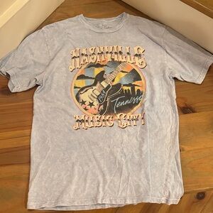 Nashville Graphic Tee in Light Blue